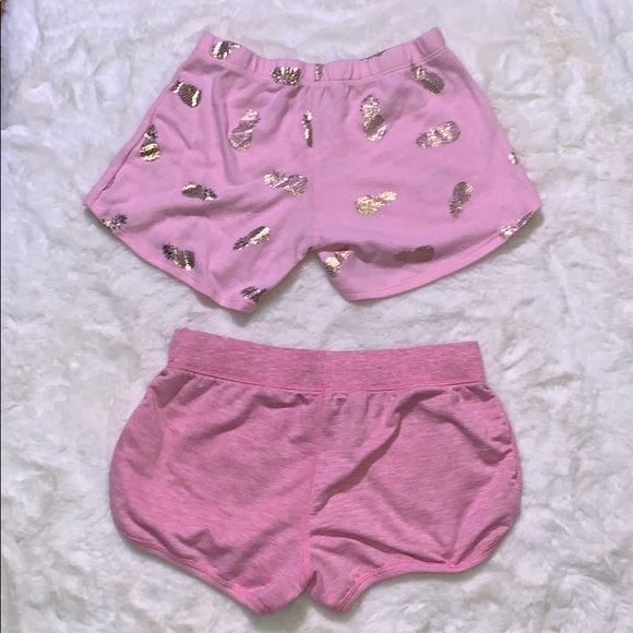 Set of Pink Girls Pajama Shorts - Picture 2 of 9